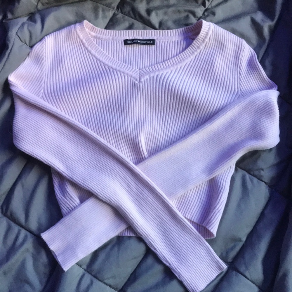 brandy melville pink milena sweater